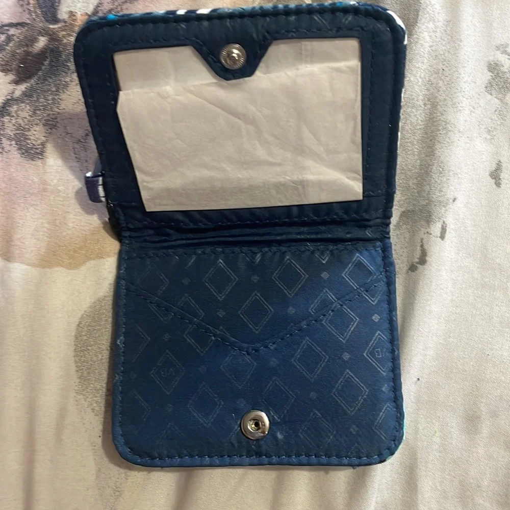Pattern Blue wallet - Picture 3 of 3